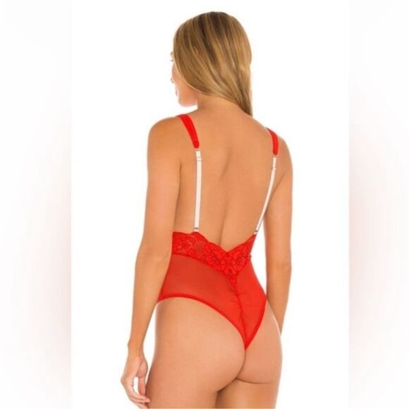 We are HAH Size XS New Cheap and Cheerful Sexy Bodysuit Blood Orange - Picture 3 of 9